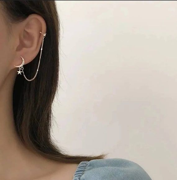 FarryDream New Arrival 925 Sterling Silver Tri-Circle Cuff Earrings for Women Crawler Earrings Post Earrings FarryDream New Arrival 925 Sterling Silver Tri-Circle Cuff Earrings for Women Crawler Earrings Post Earrings