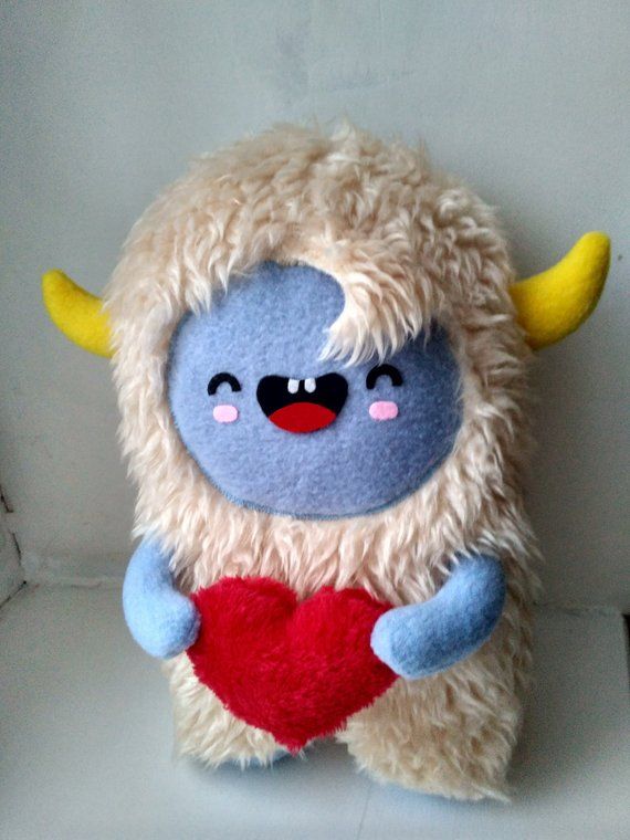Yeti Plush Toy Kawaii Monster Stuffed Animal Valentine S Day