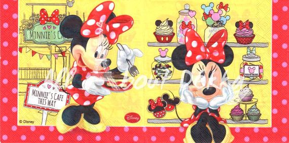 Lot de 4 Serviettes en papier Mickey Mouse Decoupage Collage Decopatch Lot de 4 Serviettes en papier Mickey Mouse Decoupage Collage Decopatch
