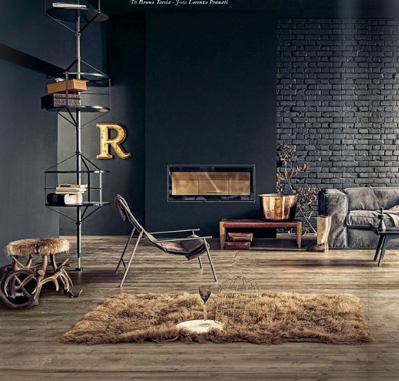 10 Beautiful Rooms Mad About The House Industrial Living Room Design Dark Living Rooms Industrial Livingroom