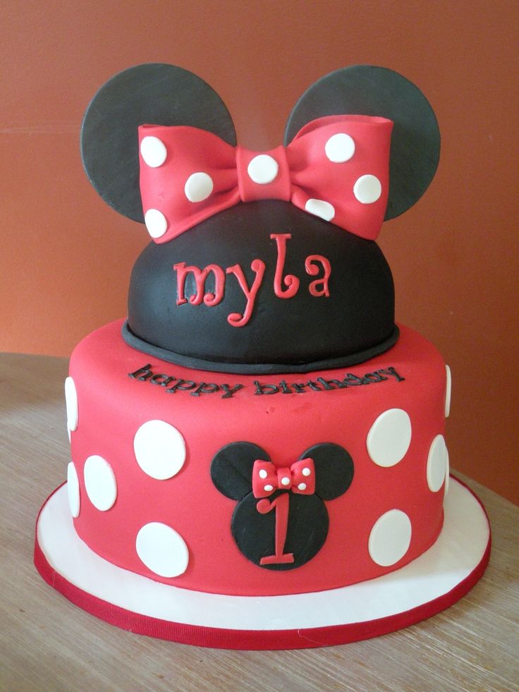 Minnie Mouse Cakes Red And Black Minnie Mouse Cakes Red And Black