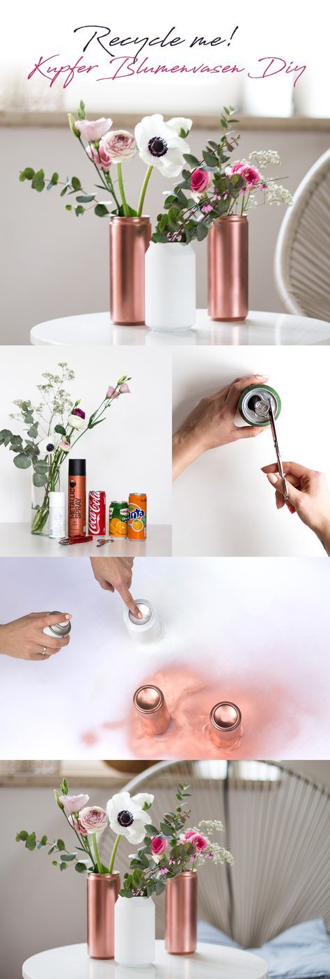 Recycle me – Kupfer Blumenvase selbstgemacht Recycle me – Kupfer Blumenvase selbstgemacht