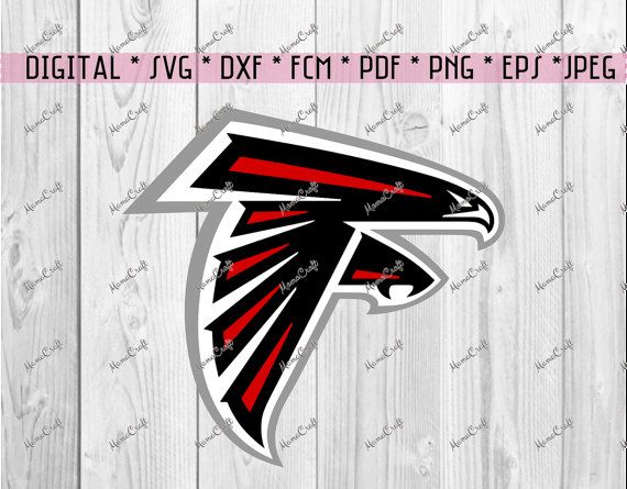 svg atlanta falcons logo falcon layered digital by mamacraft4you