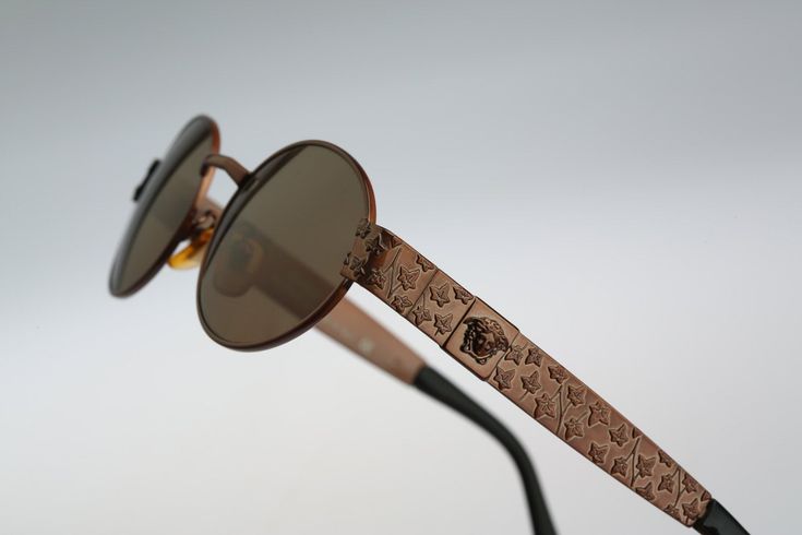 Gianni Versace X01 53M, Vintage oval sunglasses, 90s Rare and unique / NOS
