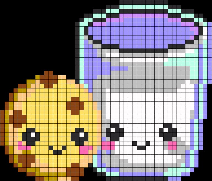 extremely cute perler bead pixel art patterns by kiladra kawaii perler beads designs
