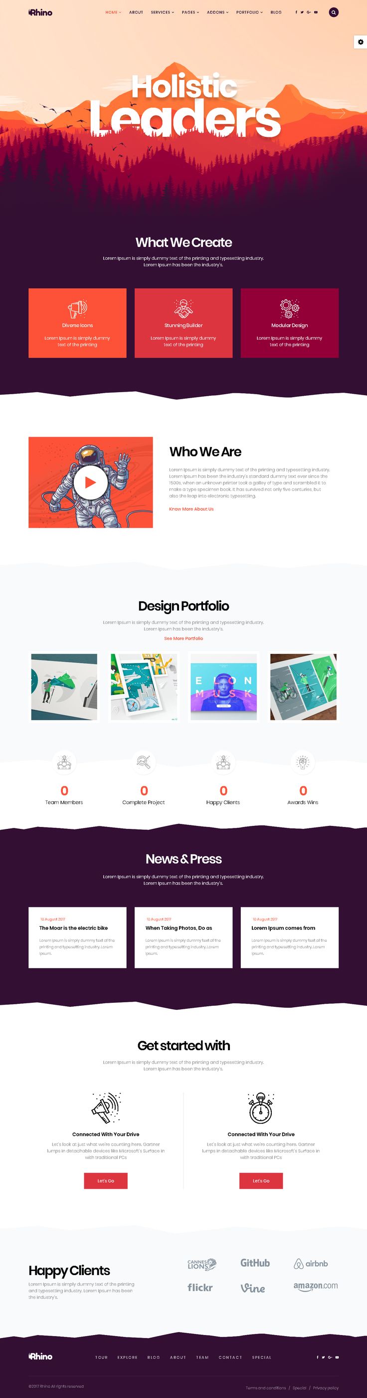 business portfolio template