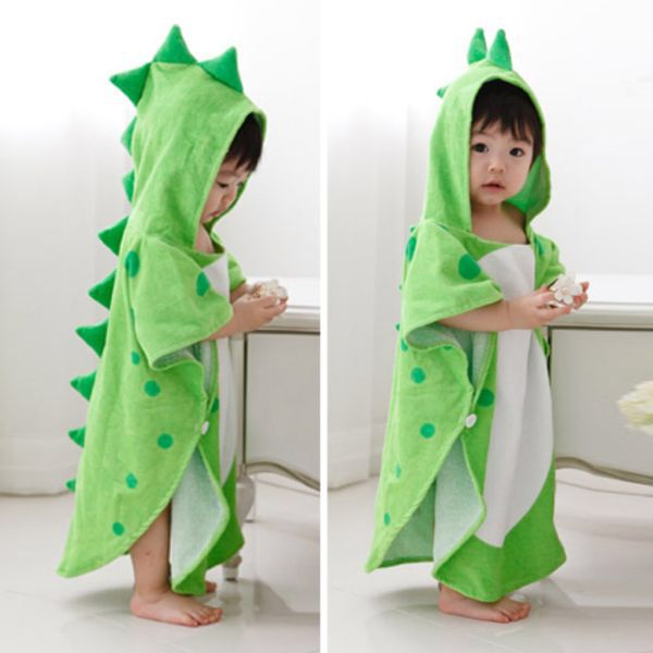 Us 11 96 19 Off Baby Towel Hooded Boy Girl Clothes Cartoon Dinosaur Ponchos Children Clothes Bath Towel Kid Be In 2021 Kids Outfits Girl Outfits Kids Beach Towels