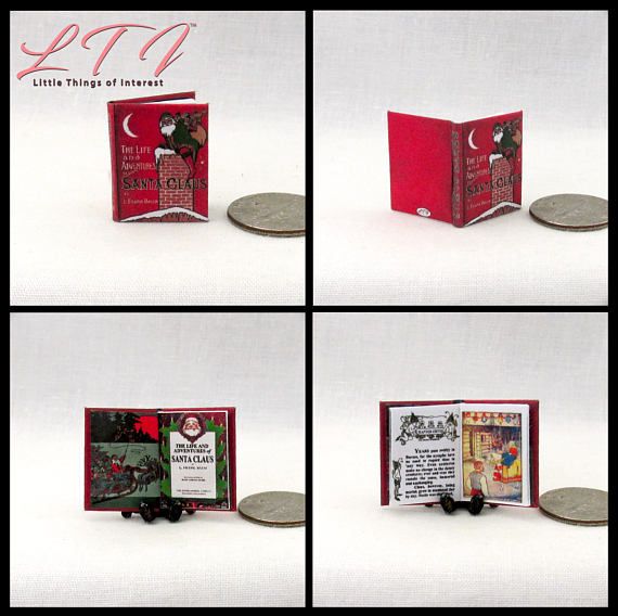 THE FAIRY RING Miniature Books Dollhouse 1:12 Scale Readable Illustrated Book