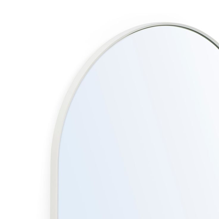 Studio Slim Wall Arch Mirror White In 2022 Stainless Steel Frame Studio Slim Wall Arch Mirror White In, Large Round Picture Frames Australia