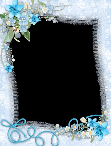 blue border with corner
