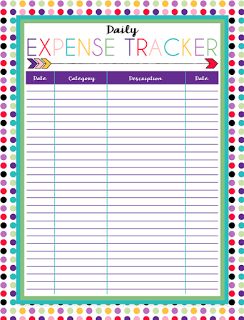 Free Printable Expense Trackers | A series of over 30 free organizational printables from ishouldbemoppingthefloor.com | Daily & Weekly Available | Three Designs Each | Instant Downloads