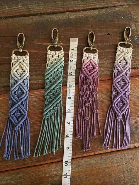 Macrame keychains/bag accessory Roadies #craft Macrame keychains/bag accessory Roadies #craft