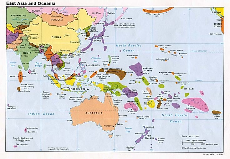 Large map of Australia and Oceania, easy to read and printable - new world map africa australia Large map of Australia and Oceania, easy to read and printable - new world map africa australia