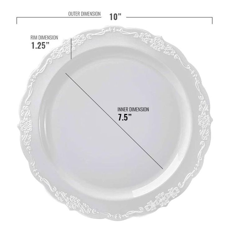 Clear Vintage Round Disposable Plastic Dinnerware Value Set 20 Dinner Plates Salad In 2021 Sets Clear Vintage Round Disposable Plastic, Round Disposable Dinner Plates