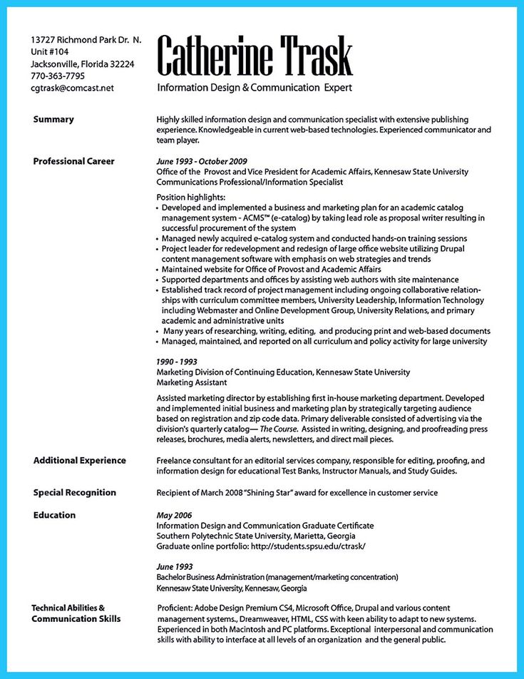 database architect resume
