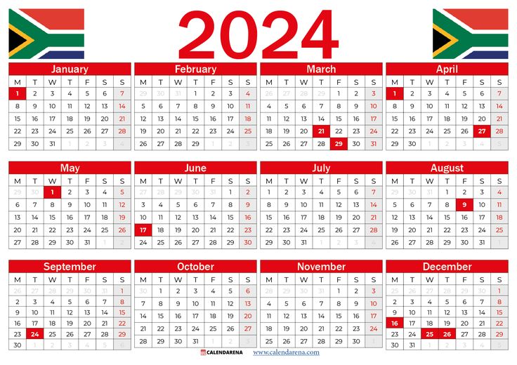 2024 calendar south africa | Holiday calendar, Holiday, Holiday printables