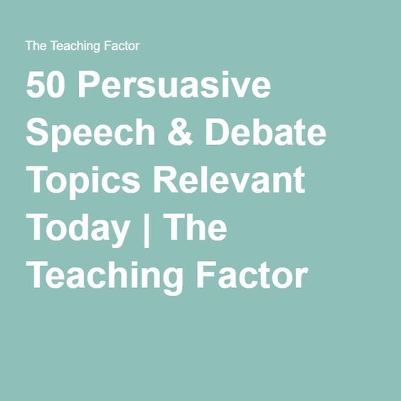 50 argument essay topics