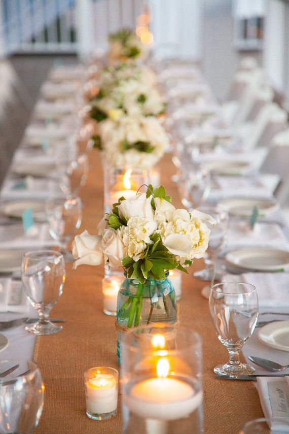 Burlap By The Roll 14 Wide Natural Table Runner Wedding Burlap By The Roll 14 Wide Natural Table Runner Wedding Or Party Custom Lengths Via Etsy Weddings Pinterest