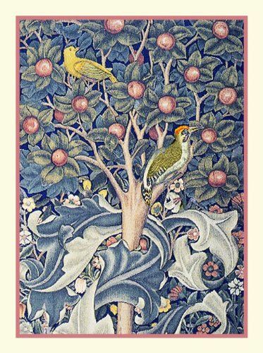 woodpecker on tree of life detail by arts and crafts wooden chart