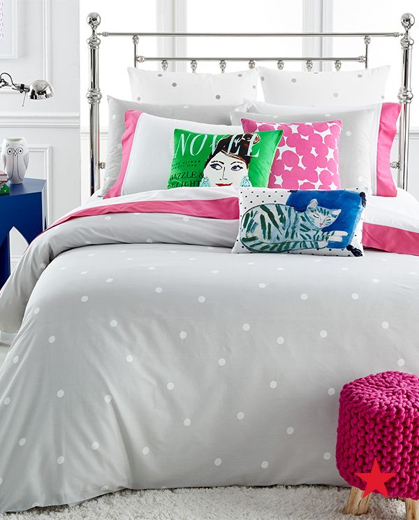 Bring A Whimsical Energy To Your Room With Playful Polka Dots Kate Bring A Whimsical Energy To Your Room With Playful Polka Dots Kate Spade New York Deco Dot Bedding Collection Suite Dreams In 2018 Pinterest Bedroom