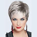 Pelo humano pelucas sin tapa Pelo Natural Ondulado Corte Bob / Corte a capas / P...