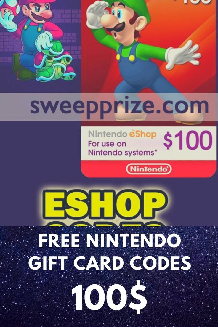 Pin on Free Nintendo Gift Card Codes