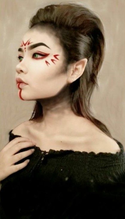 Amazing LARP Makeup // LARP Make-up / Fantasy Make-up. // #larp #fantasy #fantas...