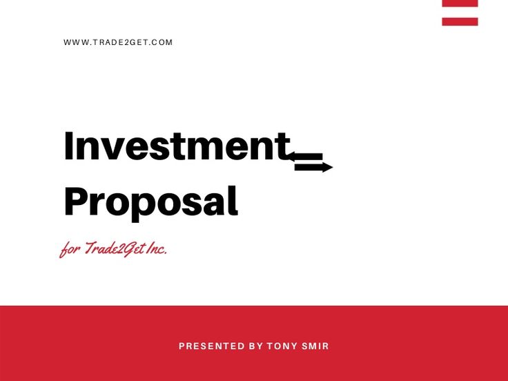 Forex investment proposal