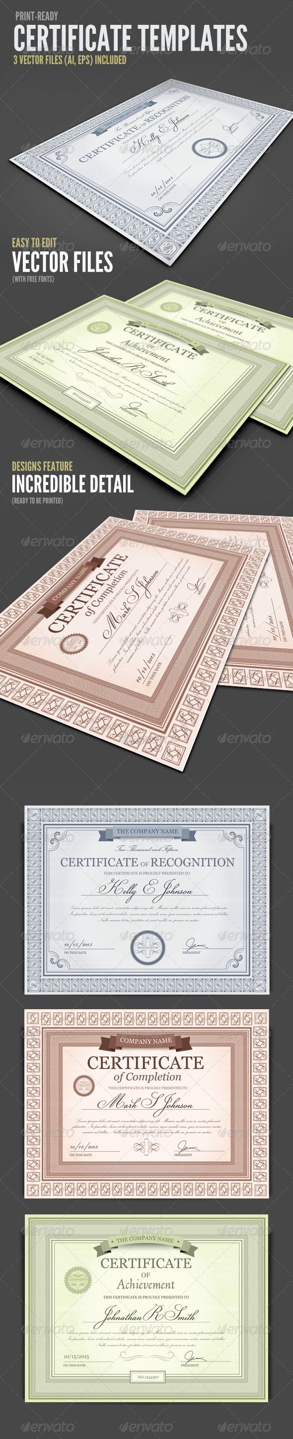 certificate template designs