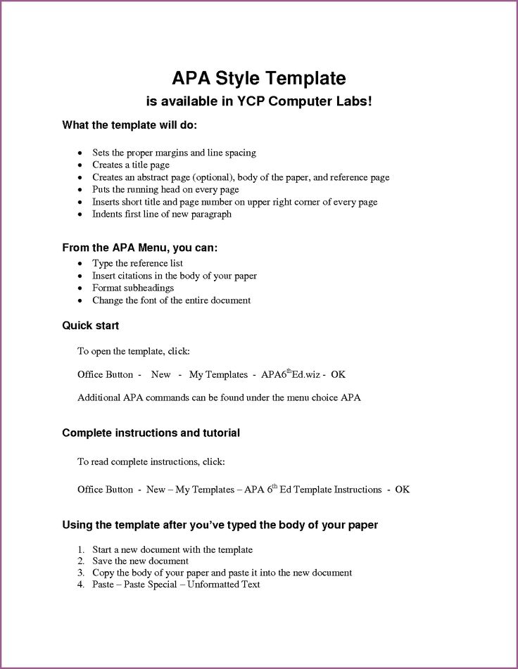 paper format apa