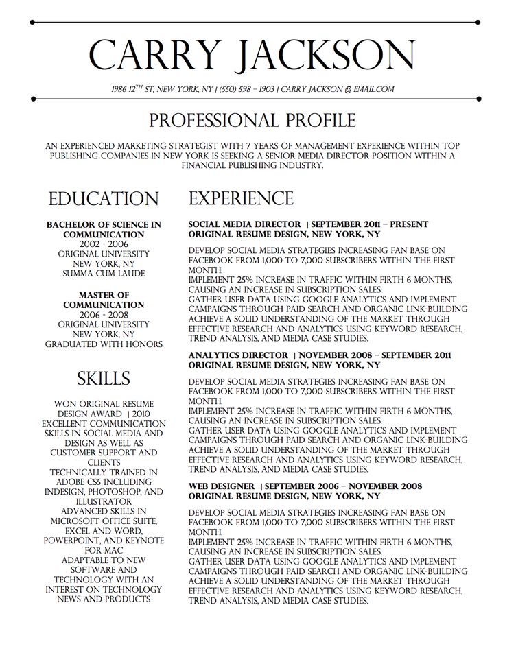 8 best Carry Jackson Resume Template images on Pinterest Resume - master resume template 8 best Carry Jackson Resume Template images on Pinterest Resume - master resume template