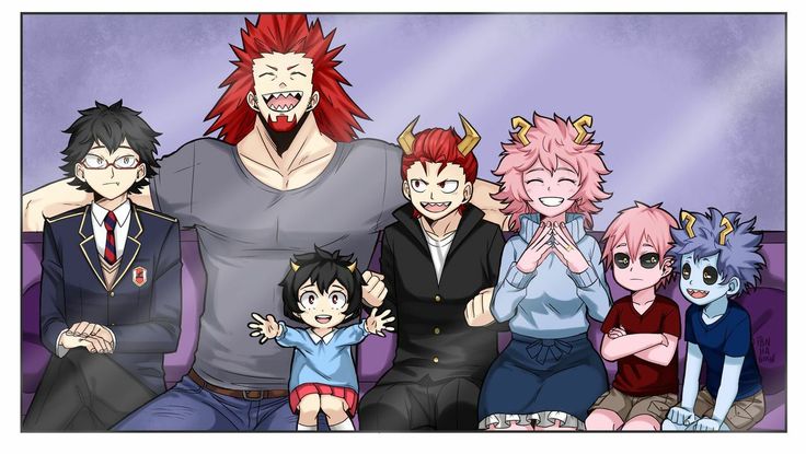 Bnha reacciona a los hijos de los shipp | Kirishima and mina, My hero