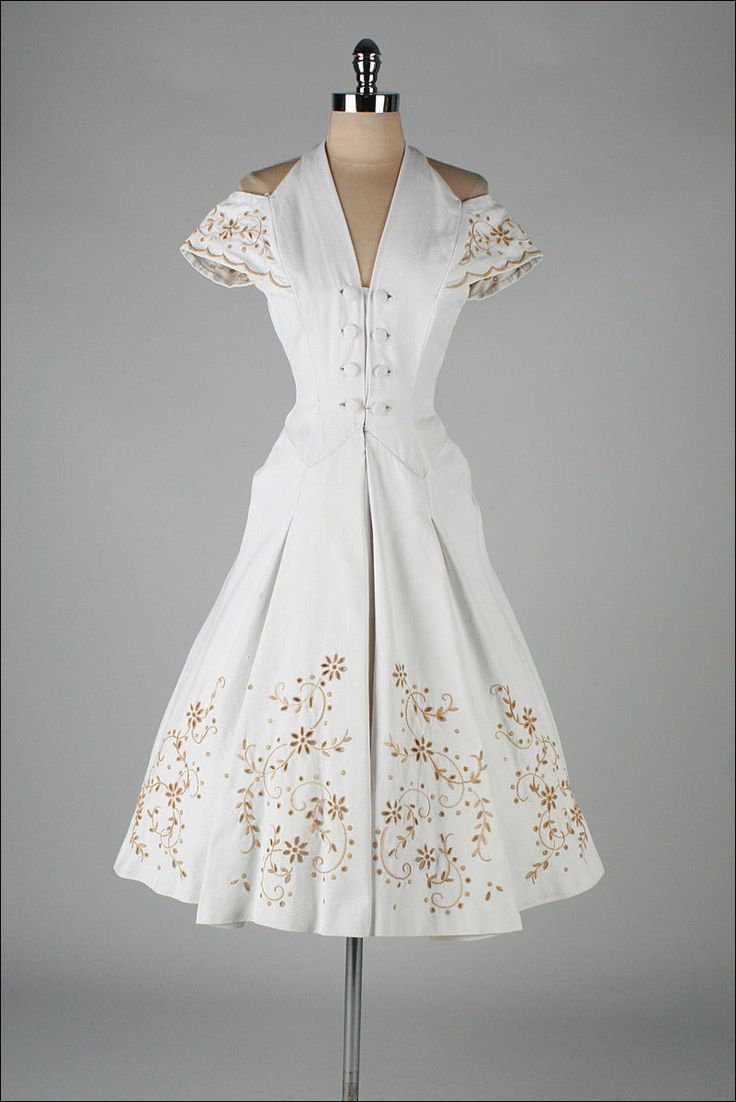 Cute Vintage Cotton Dress