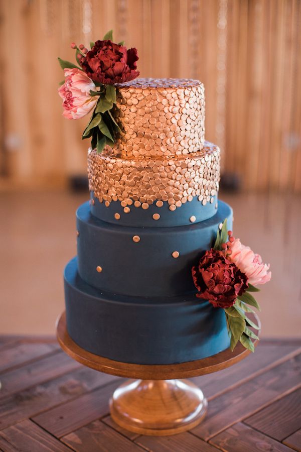 Rustic Elegance With A Bacon Bar Navy Wedding CakesNavy Blue Rustic Elegance With A Bacon Bar Navy Wedding CakesNavy Blue