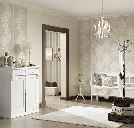 AS Création Tapete 953691 Tapete, Beige, Weiß, Natur, Floral - tapeten wohnzimmer grau AS Création Tapete 953691 Tapete, Beige, Weiß, Natur, Floral - tapeten wohnzimmer grau