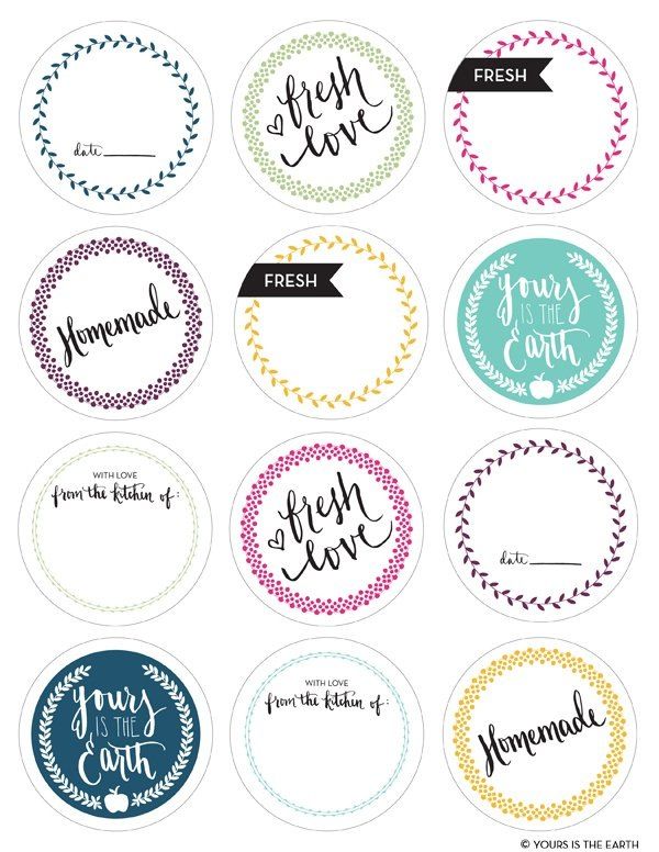 15 free downloadable labels for your canning jars mason jars labels