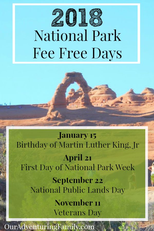 Take Advantage of National Park Fee Free Days Our Adventuring Family