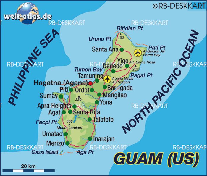 Map Of Guam Island In USA 1a1e8410d96acc40c631d706d0d6d148