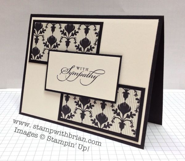 Attractive Card Making Ideas Sympathy Part - 8: Me: I Like The Design Of This Card, Would Be Easy To Make Best Of.Greetings, Modern Medley Designer Series Paper, Stampinu0027 Up!