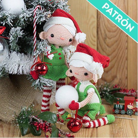Patrones Amigurumi Pack Munecos Navidenos Patron Espanol Pdf