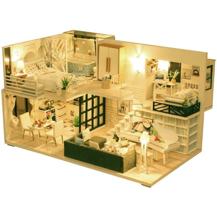 Diy Dollhouse Miniature Kit With Furniture 3d Wooden Tiny House Design Sims Plans - Diy Dollhouse Furniture Kit Diy Dollhouse Miniature Kit With Furniture 3d Wooden Tiny House Design Sims Plans - Diy Dollhouse Furniture Kit