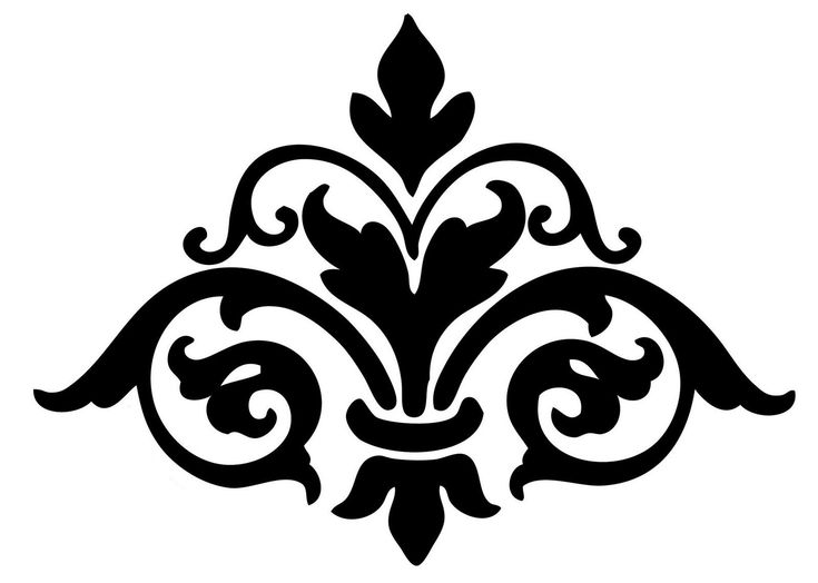 image result for simple damask stencil wall printable