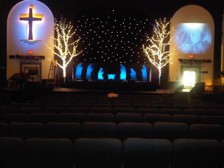 christmas at greace fellowship church by ashima wall hung half christmas trees