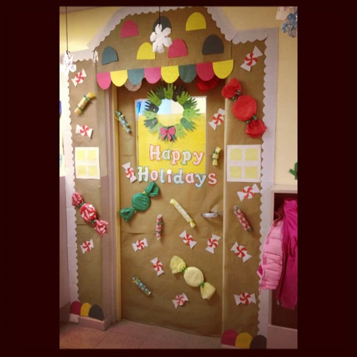 Gingerbread Door Decorating Ideas Gingerbread Door Decorating Ideas