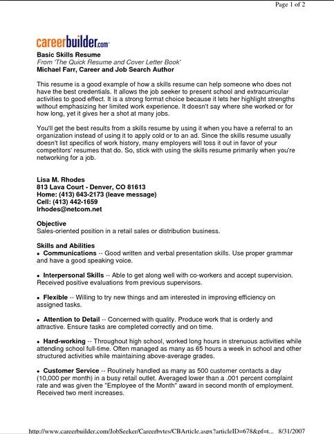 7 best Basic Resume Examples images on Pinterest Sample resume - basic skills to put on a resume 7 best Basic Resume Examples images on Pinterest Sample resume - basic skills to put on a resume