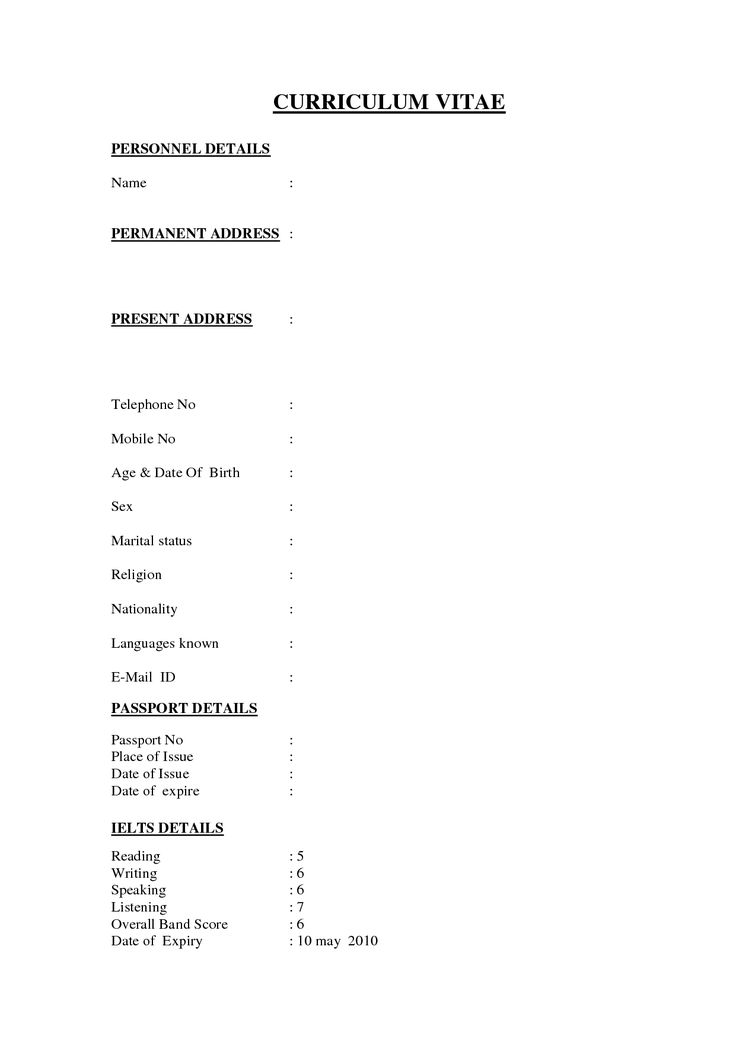 Más de 25 ideas increíbles sobre Biodata format download en - good faith letter Más de 25 ideas increíbles sobre Biodata format download en - good faith letter