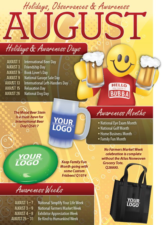 fun calendar dates