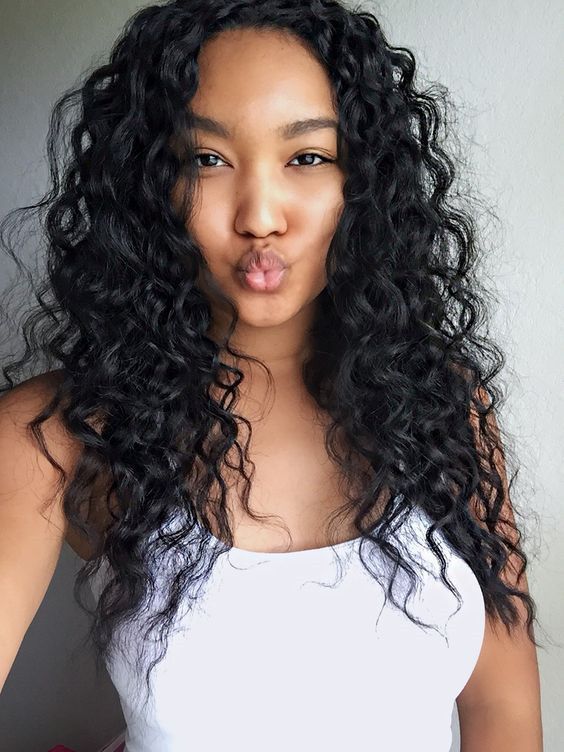 Asian messy curly shared