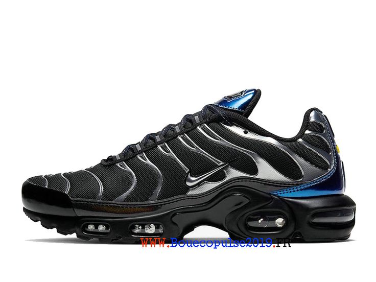 Nike Air Max Tn Plus Argent noir bleu Chaussures de basket vintage ... Nike Air Max Tn Plus Argent noir bleu Chaussures de basket vintage ...