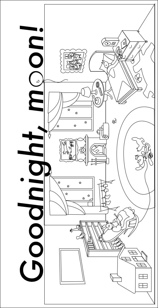 Goodnight Moon Coloring Page - 1aabc9b1ae936bc4a5ea928cd45bb319